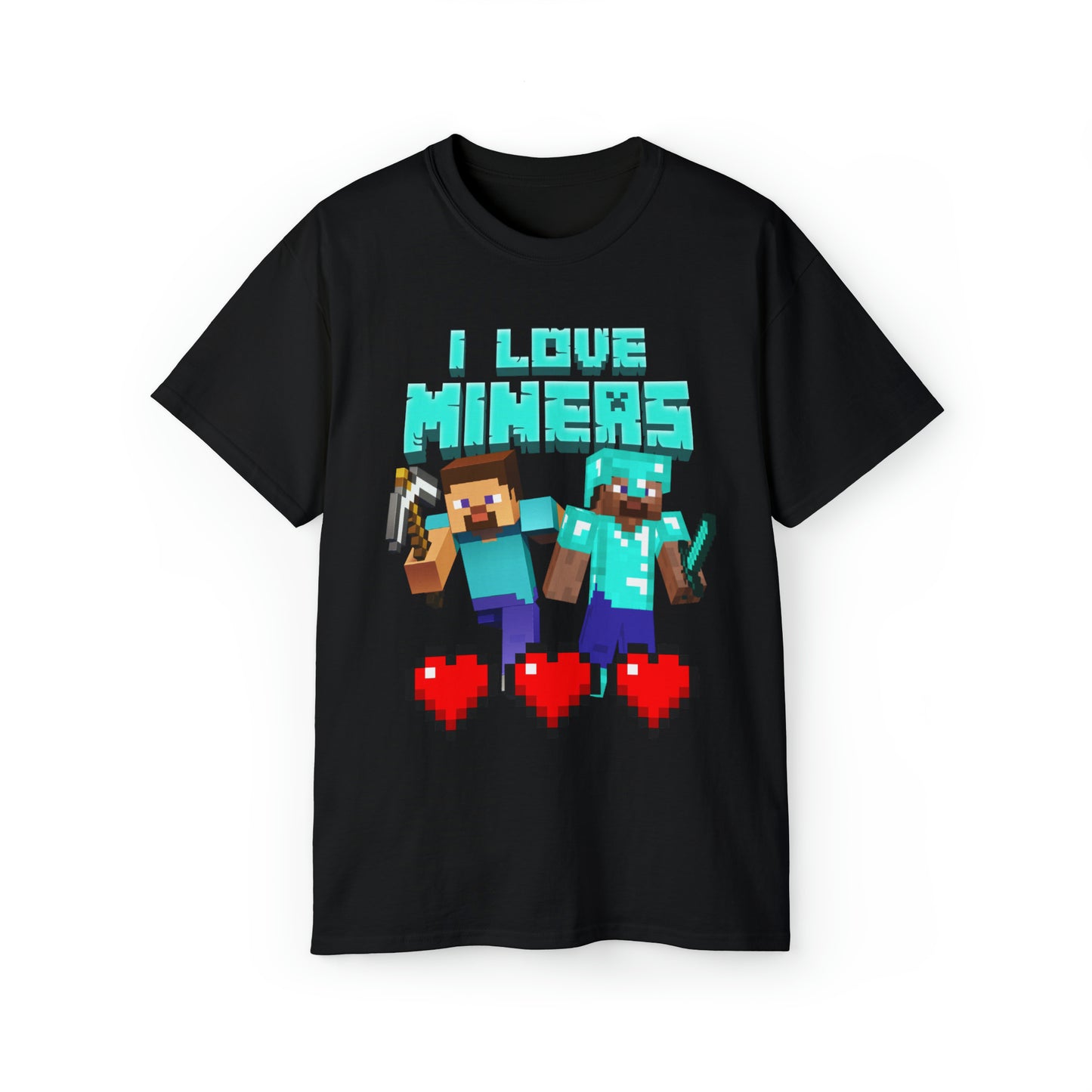 I Love Miners Minecraft - Tee